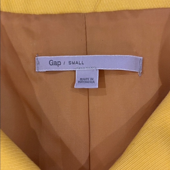 GAP Preppy Yellow Fisherman’s Peacoat Jacket Size Small - Picture 5 of 9